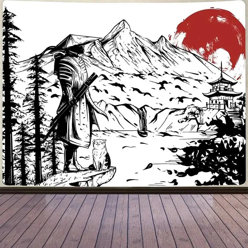 

Гобелен в японском стиле аниме, гобелен для офиса, гостиной, украшения стены дома, гобелен 100x75cm