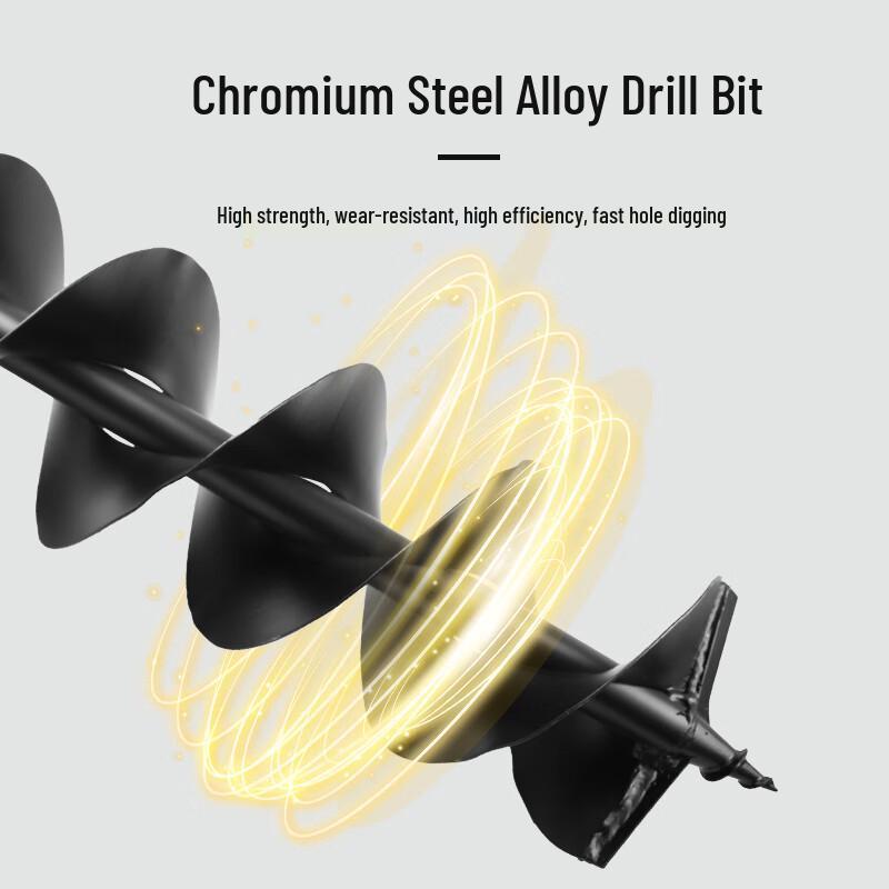 Qinyan 52cc 2-Stroke Gasoline Earth Auger CN plug (adapter included)