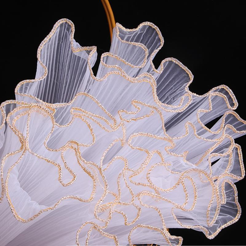 28cmx4yard Flower Wrapping Paper Pearl Wave Yarn Flower Packaging Lace Mesh Florist Handmade Bouquet Gift Packaging Supply Decor