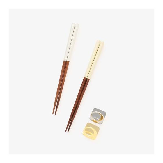 Afternoon Tea LIVING Wakasa Lacquerware Antibacterial Chopsticks & Chopstick Rest Set