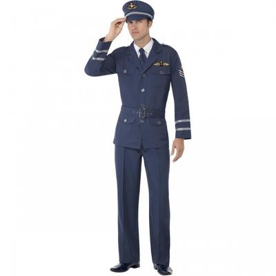 Smiffys Mens WW2 Air Force Captain Costume Set