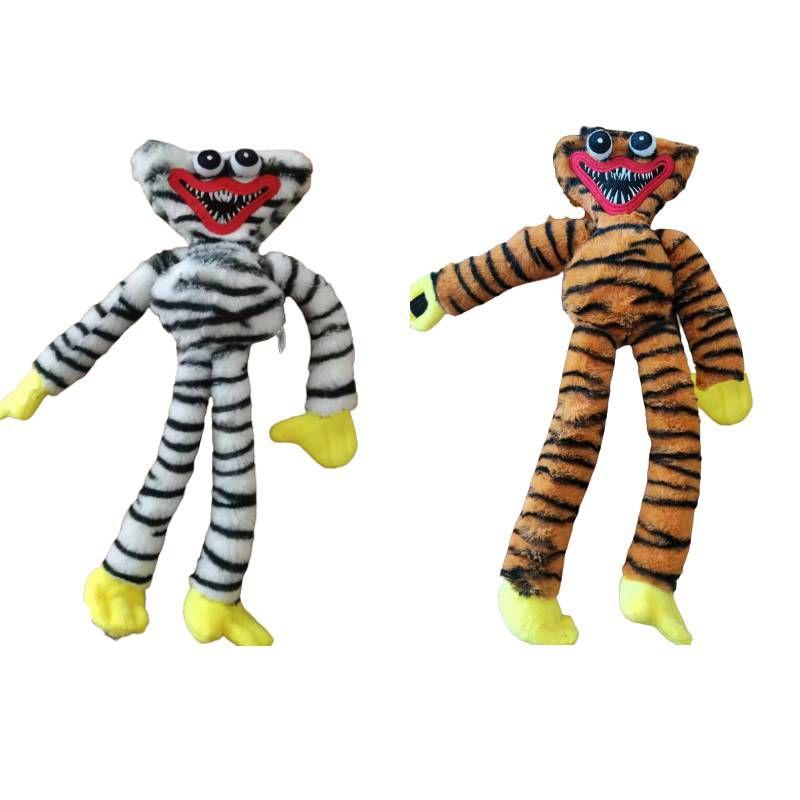 Huggy Wuggy Poppy Playtime Tiger Print Plush Doll Horror Game Peripheral For Kids