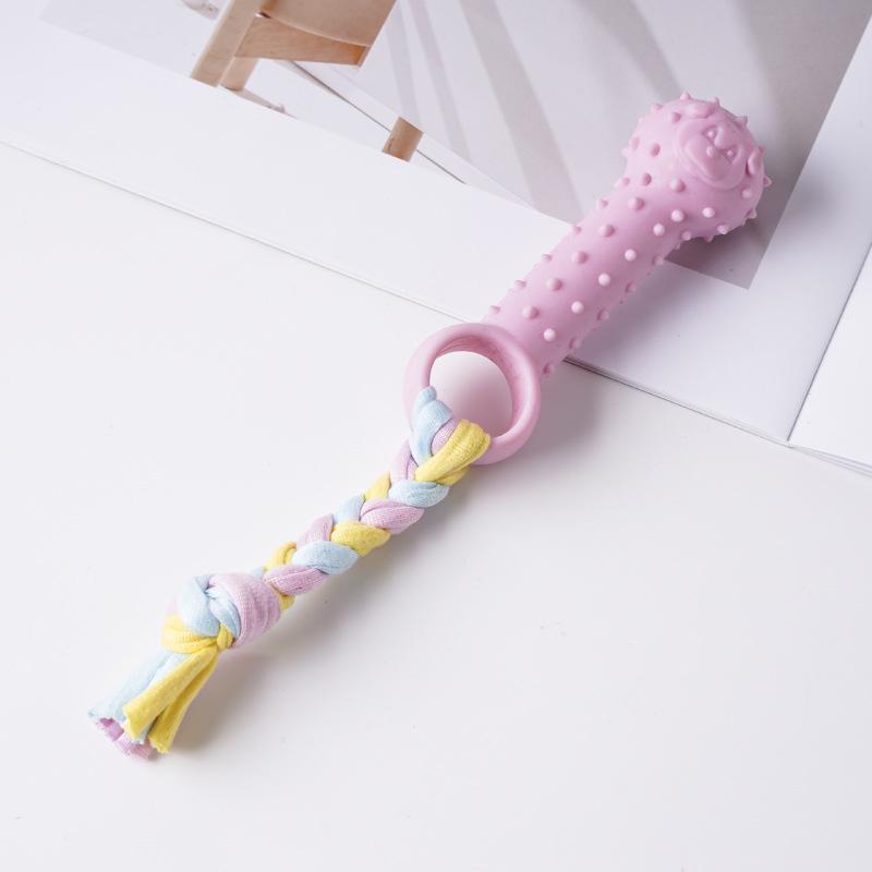 Durable TPR Dog Teething Stick: Bite-Resistant, Self-Play, Boredom Relief Toy