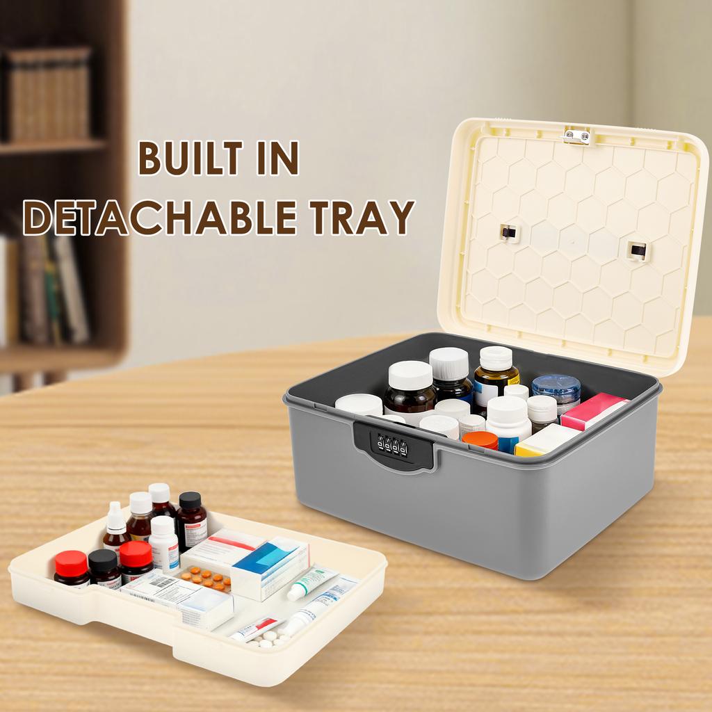 Digital Password Lock Safe Box Medicine Locking Box Passport Phone Office Document Cash Jewelry Privacy Security Suitcase