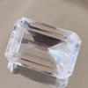 94.40 Cts Heated Ceylon Sapphire White Emerald Shape Loose Gemstone
