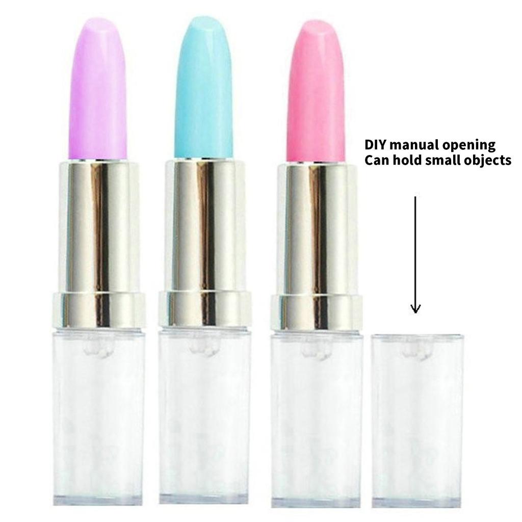 6 Stück Lippenstift-Form Gelstift 0,5 mm Schreibstift Neuheit Gel-Tinte Stift Süßer Neutraler Stift für Schule Büro und Zuhause