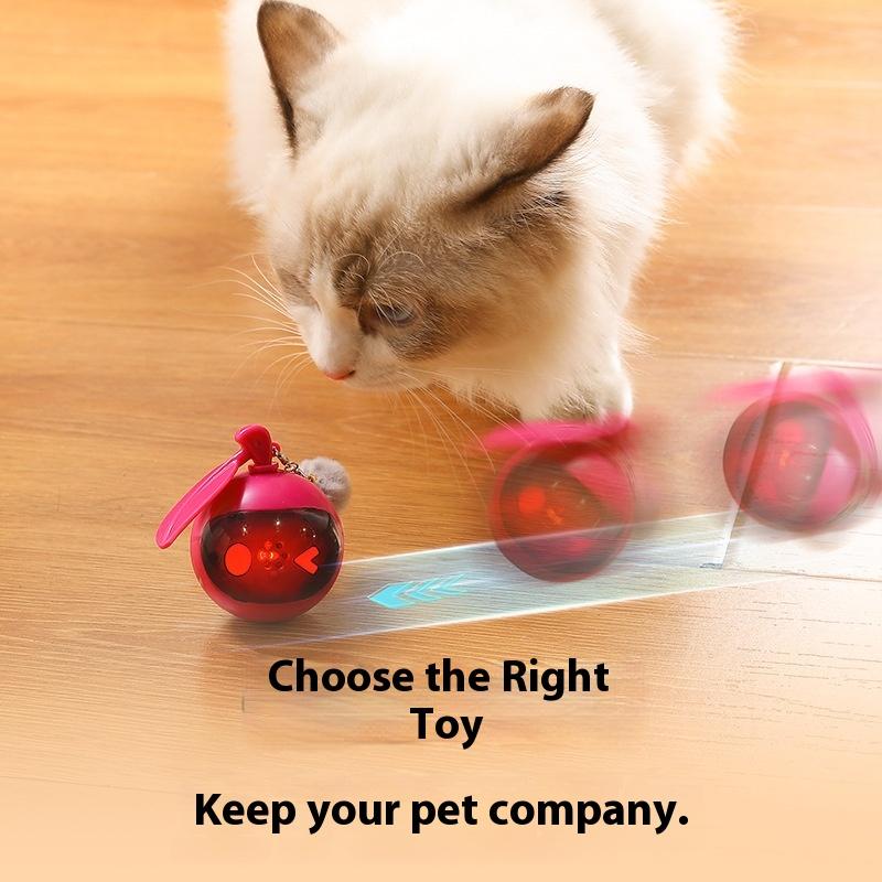 Cat Toy Ball Pet Elastic Rolling Ball Pet Birdsong Pet Self-Hi Bored Toy