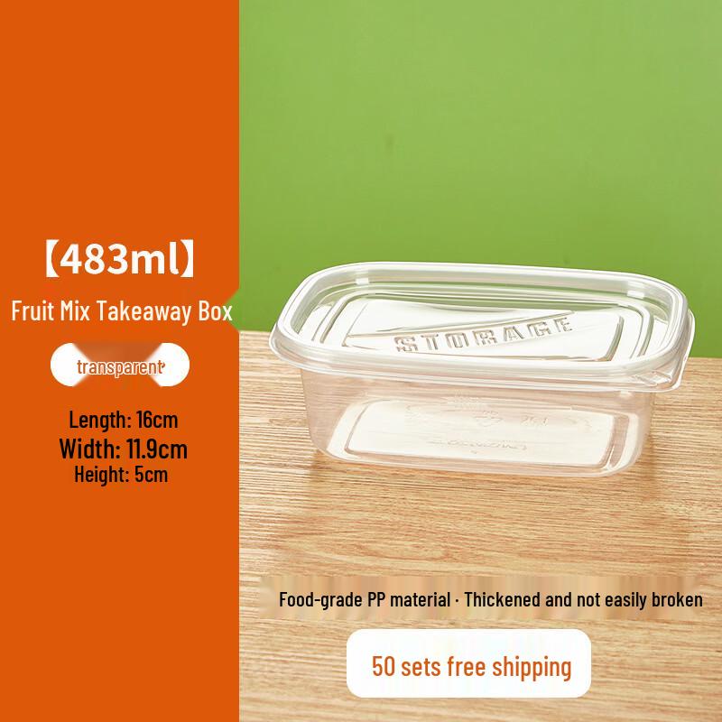Disposable Transparent Takeaway Food Container