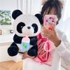 Plush Toy Giant Panda Holding Bottle Panda Doll Doll Children'S Birthday Temple Fair Gift