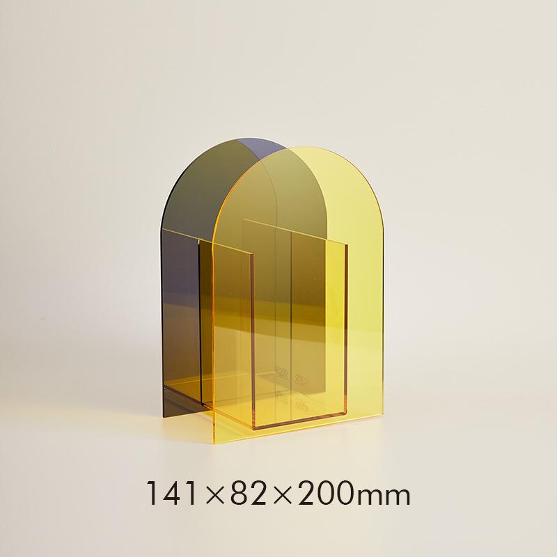 Acrylic vase 3D Geometry Acrylic Flower Pot Unique Tabletop Decoration Plant Flower Container Home Office Wedding Centerpiece