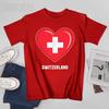 Unisex Unisex Switzerland Flag Swiss Tshirt Tees Oneck T Shirts WoUnisex Boys 100 Cotton TShirt