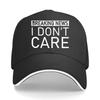 BREAKING NEWS I DONT CARE Vinyl Sticker Decal Hip Hop Hat Fashion Outdoor Sports Sandwich Baseball Cap