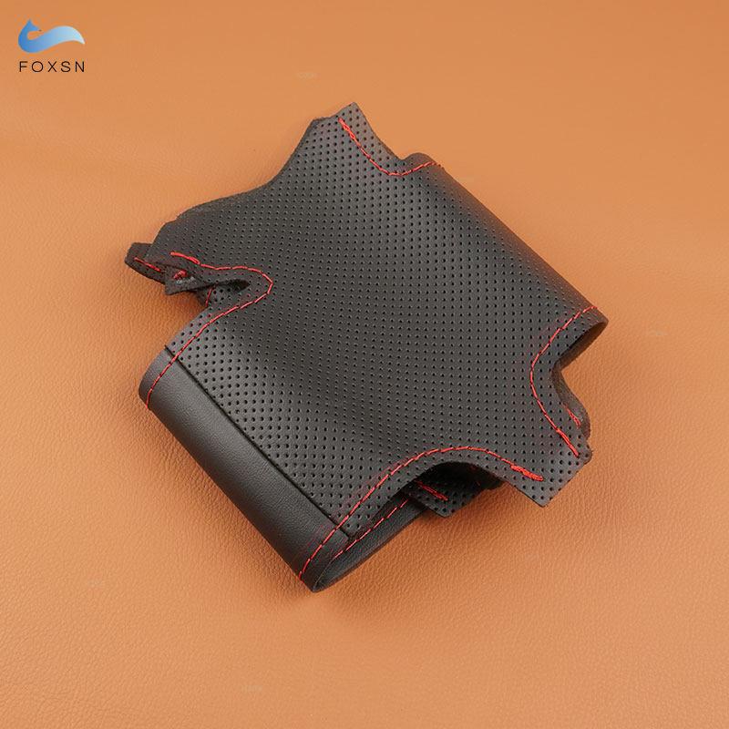 For Hyundai I30 2009 2010 2011 Elantra Touring 2010 2011 2012 Hand Braids On Car Steering Wheel Perforated Leather Cover Trim