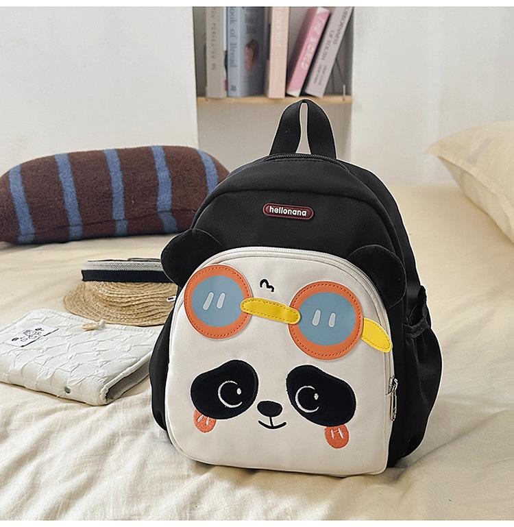 Schoolbag new high-value, fresh, sweet and cute panda backpack, light spring outing backpack for students in grades 1-1