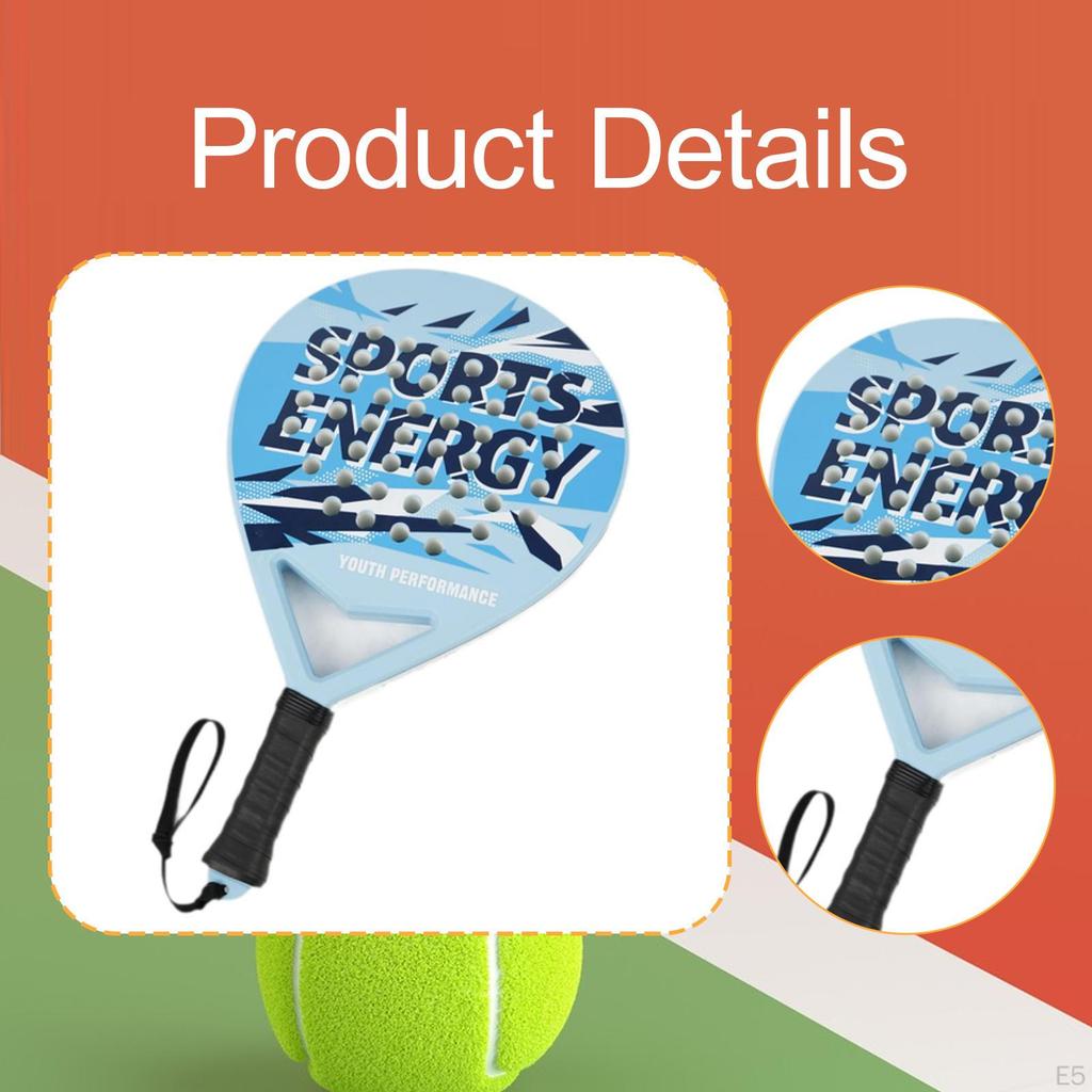 Racket, Stevig Comfortabel Handvat Antislip voor Buitensporten Professioneel Geavanceerd Paddle