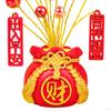 Chinese Fortune Statue Desktop Ornament Art Craft Car Dashboard Decoration for Centerpiece Shelf