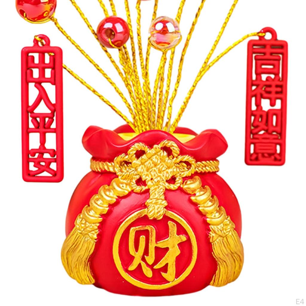 Chinese Fortune Statue Desktop Ornament Art Craft Car Dashboard Decoration for Centerpiece Shelf