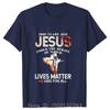 Jesus Print T-shirt Christ Casual Short Sleeve Men's Clothing Fitness T Shirt Harajuku Streetwear Funny Cotton Tshirt Tops