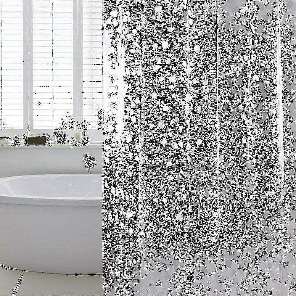 Protiplísňová sprchová závěs s magnetem dole, 0,2 mm [180x200 cm] Vodotěsná Antibakteriální 25-26s