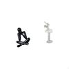 Abstract Modern Figure Sculpture Ballerina Decorative Collectible Dancing Girl Art Statue for Living