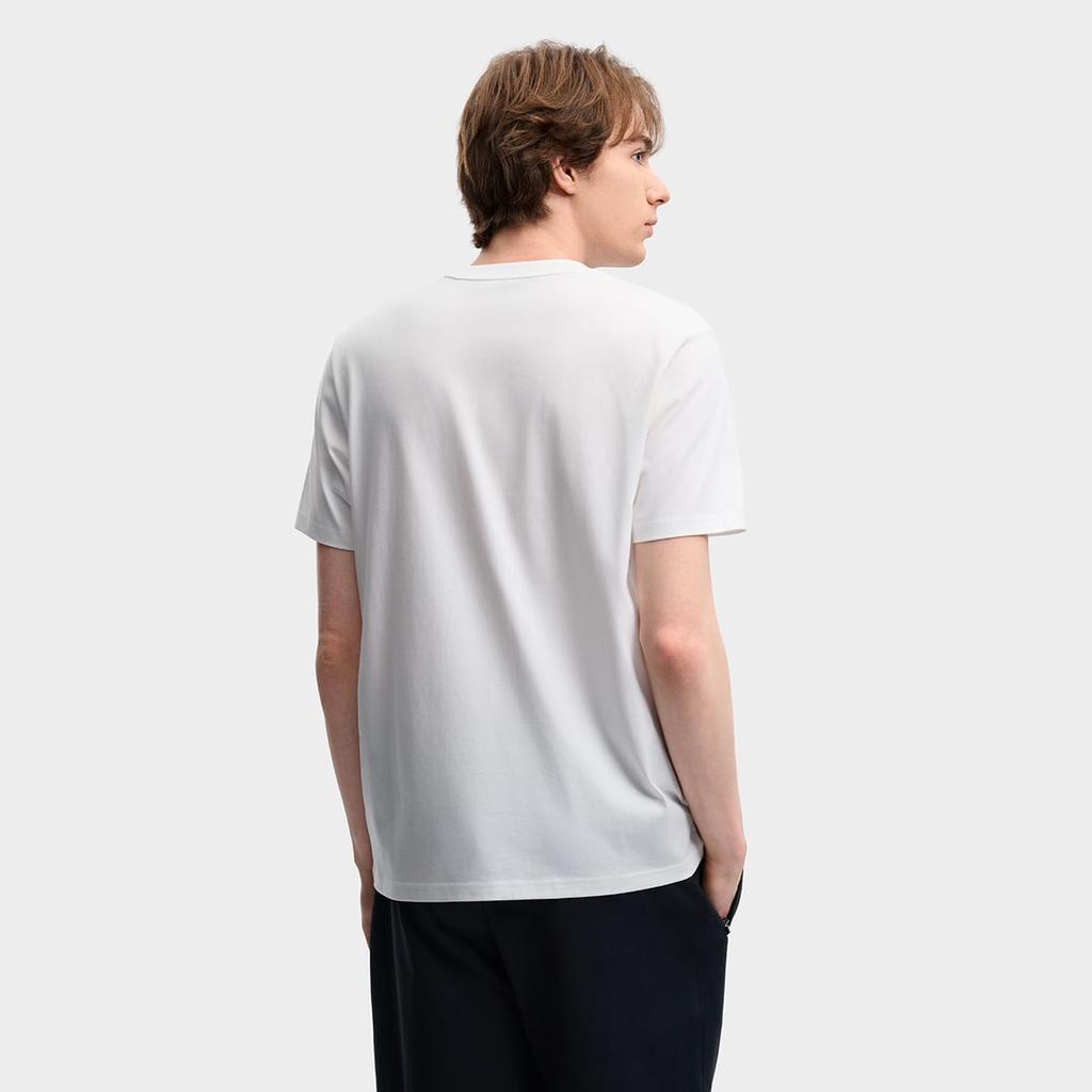 Fila ORIGINALE T Shirts Men's Cloud White WT Crew Neck Moderate F51M629103F-WT
