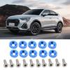 License Plate Frame Screws Car Tag Locking Screws M6 Gasket Bolt For Rear Front Vehicle Modification Motorcycle RV Tag