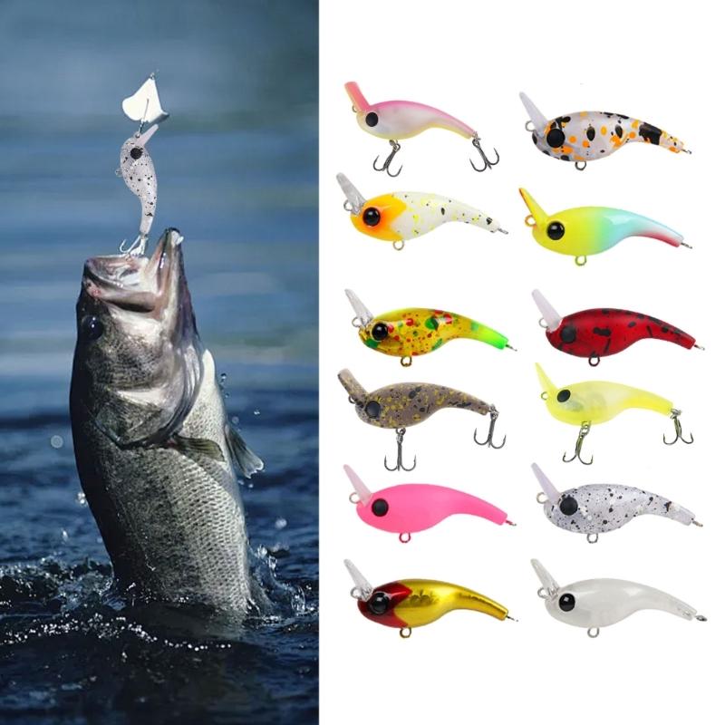 5cm Crankbaits with Hook Artificial Baits Minnow Sinking Lures Carp Lures Swimbait Wobbler Fishing Tackle