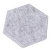 12PCS Hexagon Acoustic Panels High Density Sound Absorbing Panels Sound Proof Beveled Edge Wall Panels 14x12x7cm Silver Gray