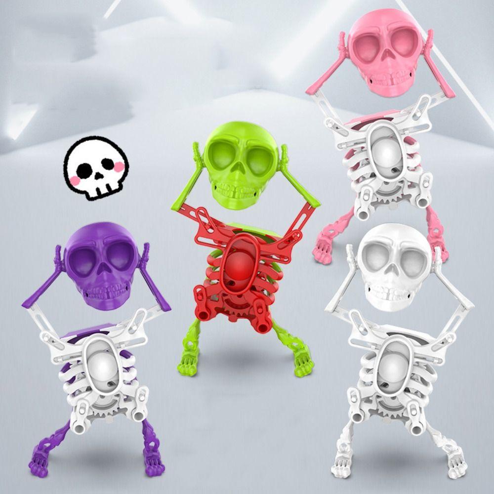 

Dancing Skull 3D Print Shaking Skull Doll Simulation Spring Clockwork Toy Outdoor