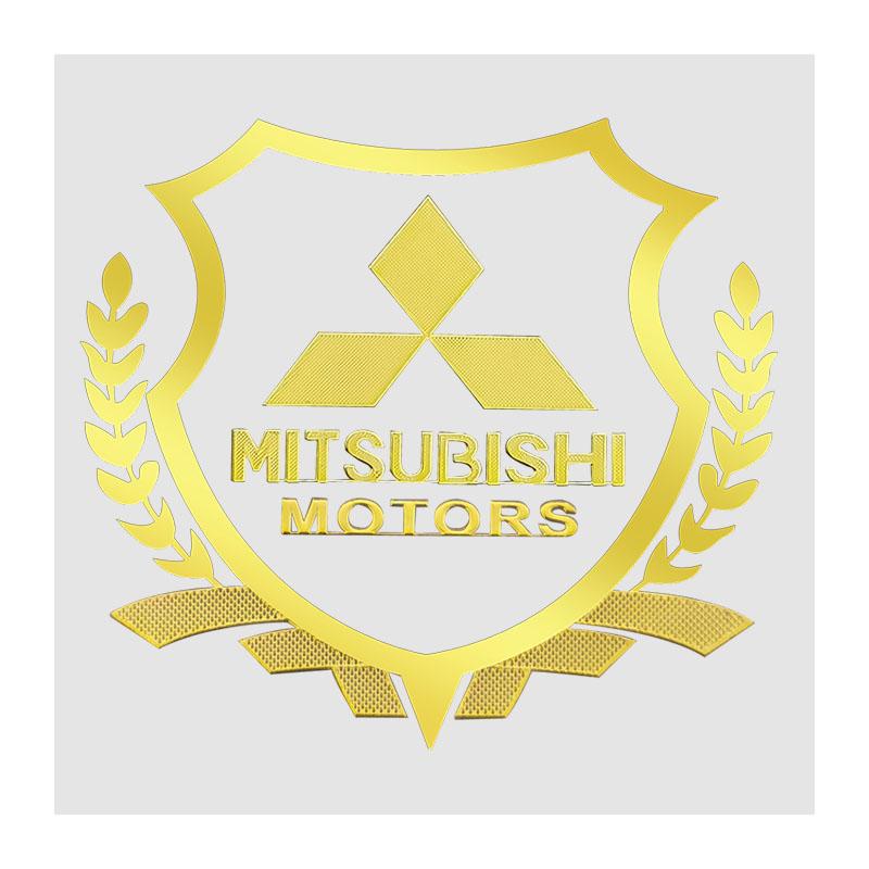 

3D Metal Car Wheat Ear Sticker Motorcycle Decal Side Emblem Decoration For Mitsubishi Asx Lancer Pajero Outlander L200 Attrage золотой