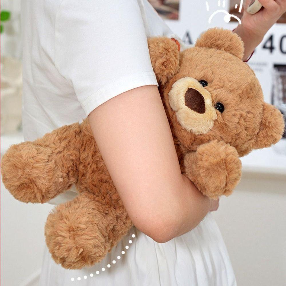 Soft Brown Bear Plush Toy Cartoon Bear Stuffed Dolls Animal Bear Plush Doll Festival Party Decor
