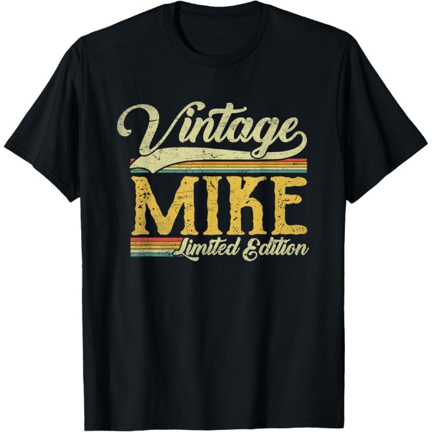 

Vintage Mike Name Saying For Men Funny Mike T-Shirt XXXXXL чорний