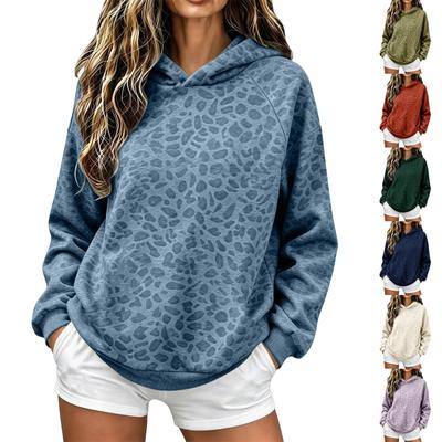 Dames Casual Gedrukt Pullover Sweatshirt met Raglanmouwen