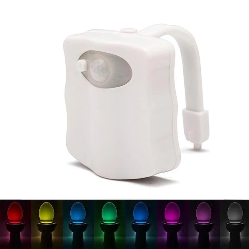 Smart LED Toilet Sensor Light - 8 To 16 Colors, Motion-Activated, Night Light for Toilet Lid