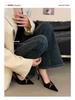 Elegant 2025 Black High-End Women's Pointed Toe High Heel Sandals