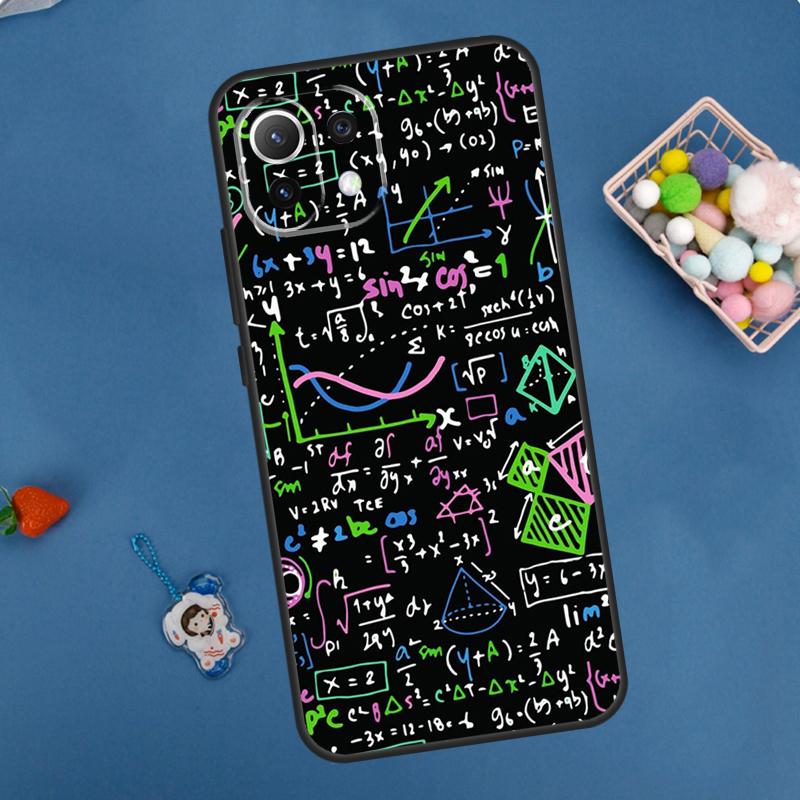 Mc2 With E=mc Math Case For POCO F5 X3 X5 Pro X4 F4 GT C40 M5s F3 Cover For Xiaomi 13 12 Lite 12T 11T Pro 12X
