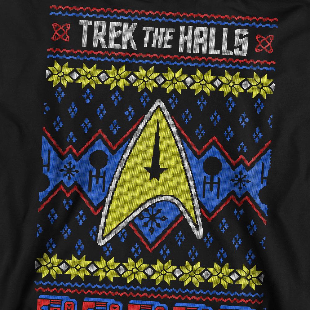 Star Trek Unisex Adult Trek the Halls Ugly Christmas Sweatshirt