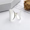 925 Sterling Silver Rings for Women Couple Minimalist Handmade Simple Wide Ring Fine Jewelry Gift Prevent Allergy