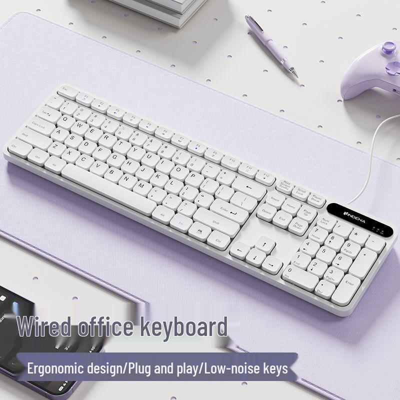 

Wireless Rechargeable Mechanical-Feel Keyboard & Mouse Set for Gaming and Office