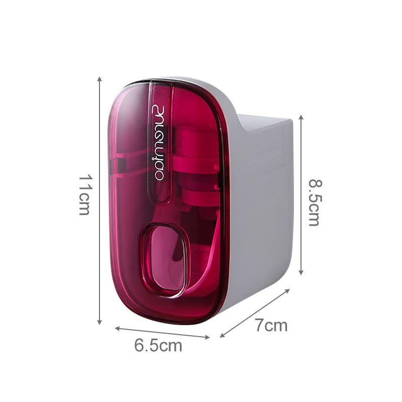 Automatic Toothpaste Squeezer Transparent Wall Mount Toothpaste Dispenser Waterproof Toothpaste Holder Rack Bathroom Accessories