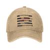 Letnia Czapka Baseballowa Unisex Wszystko W Porządku Zaufaj Swojemu Rządowi Słońce Regulowany Nadruk Wypłukany Vintage Polowanie Kemping Snapback
