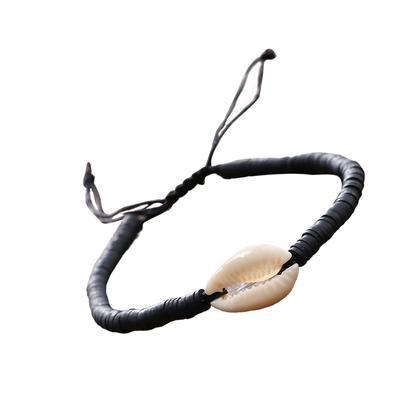 1 Ensemble Bracelets Tressés Fabriqués à la Main Bracelet Conque Confortable Ambiance Exotique Accessoire de Mode pour Adolescentes pour Tenue Quotidienne