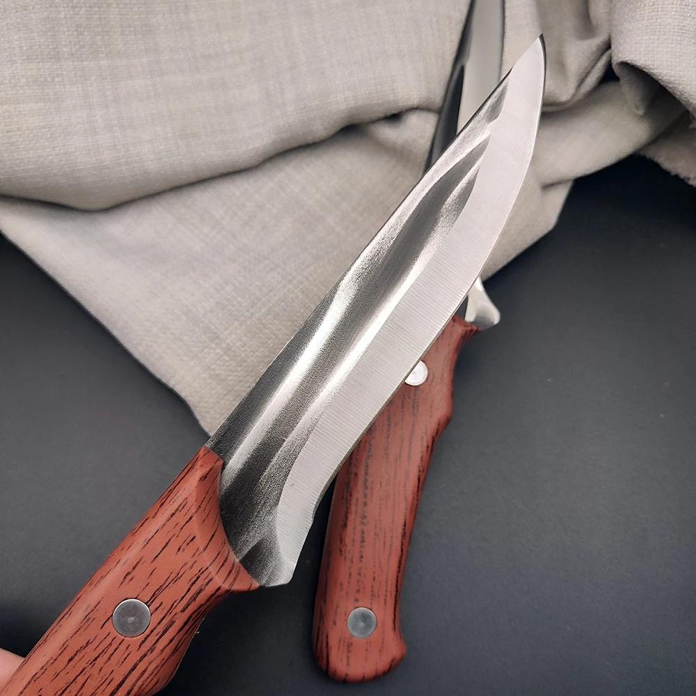 Forged Boning Knife Kitchen Cleaver Chef Slicing Barbecue Knife Fishing Cutting Fruits Vegetables Paring Tools