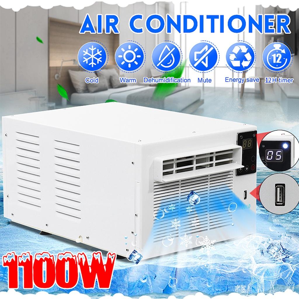 330W 1100W Mini Air Conditioner Portable Small Desktop Air Cooler Cold And Warm Air Conditioning Fan LED Control Panel With Remote Control