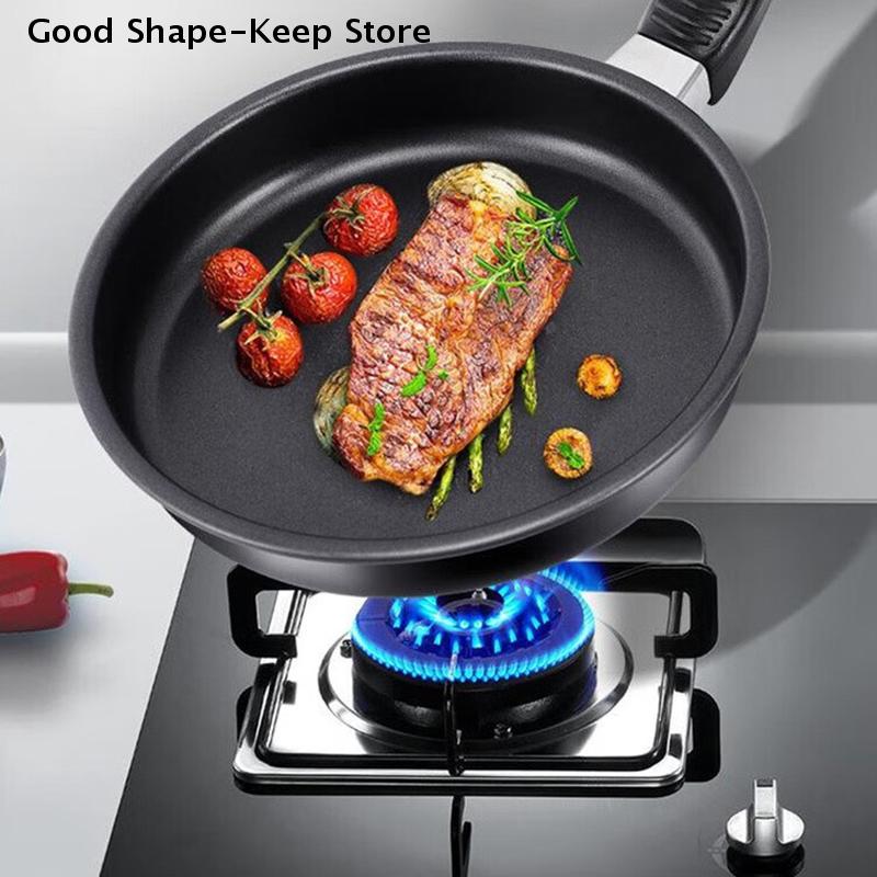 Mini Frying Pan Non-Stick Thickened Home Use Kitchen Cookware Stainless Steel Frypan Pot Fried Eggs Saucepan Gas