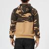 Men's Fashion Camouflage Sweatshirt Men's Drawstring Ribbed Closure Raglan-sleeves Hoodie