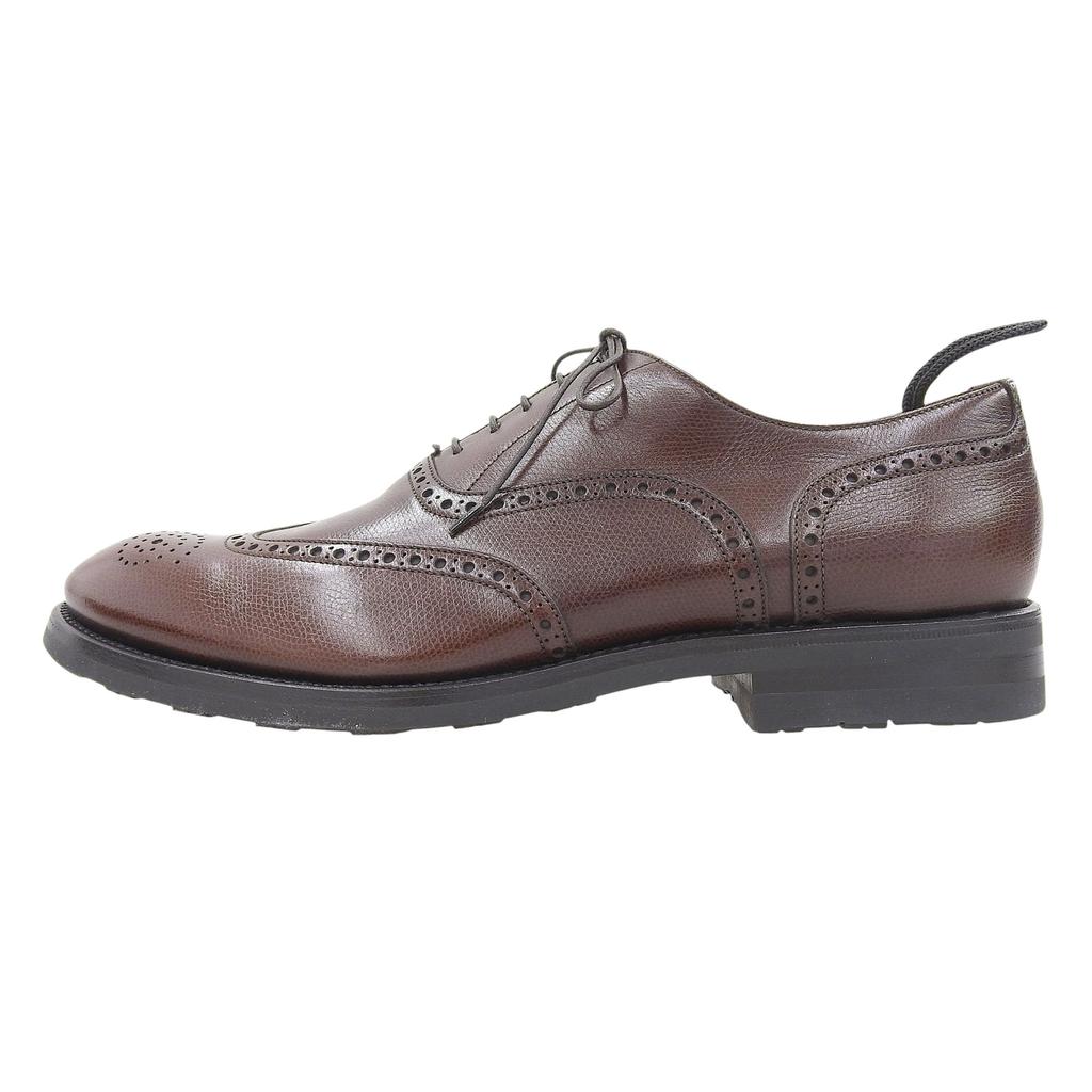 Makellose Dunhill Lederschuhe Wingtip Medaillon Full Brogue Braunleder Herren 42.5 Gebraucht