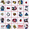 Sanrio HELLO Sanrio Characters Hand 35 x 34 x Item 129950 Everyone! Towel, 0.3 cm, Cotton, No.