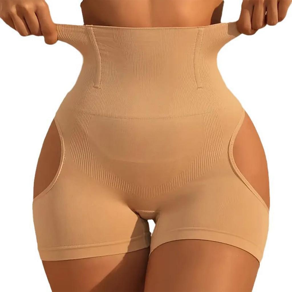 Damen Formwäsche Shorts Nahtlose Po-Lifter Tanga Unterwäsche Hoher Bund Taillentrainer Bauchkontrolle Höschen Kompressions Body Former