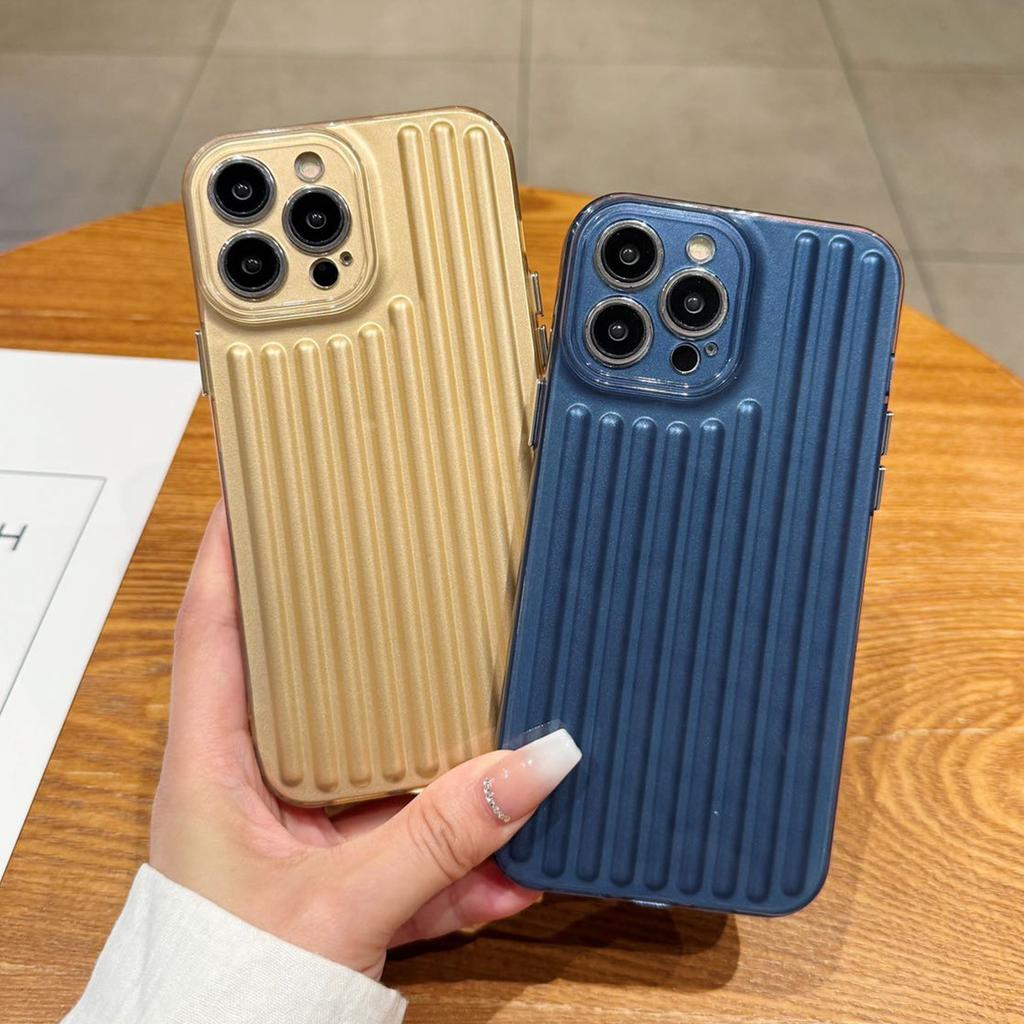 Neue Vertikales Muster Licht Säule Handyhülle Vier Ecken Sturzsicher Handyhülle Transparent für Apple Handy Schutzhülle